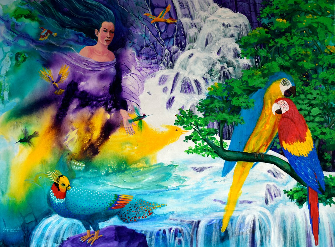 hada-protectora-de-las-aves-76x102-cm-acrilico-sobre-lienzo-2003