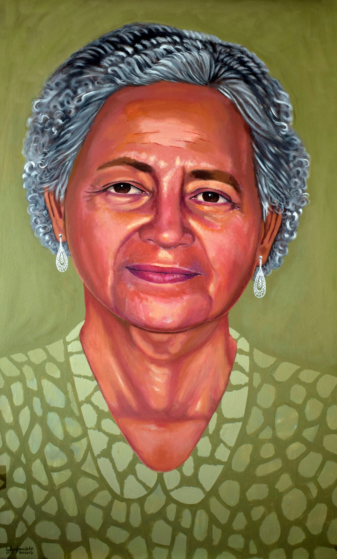 Madre del Artista 124x74 cm. Acrílico sobre tela 2022